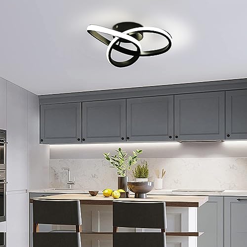 Plafonnier LED incurvé 3 couleurs variable pour salon et escalier