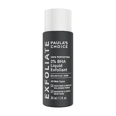Paula’s Choice SKIN PERFECTING 2% BHA Liquid Peeling – Gesichtspeeling mit Salicylsäure – Bekämpft Unreine Haut & Mitesser – Verkleinert Poren Sichtbar – Mischhaut, Fettige & Akne Haut – 30 ml