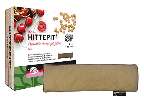 treets Wellness huesos de cereza COJÍN hittepit 100% Eco, rectangular, marrón, 1er Pack (1 x 1.15 kg)