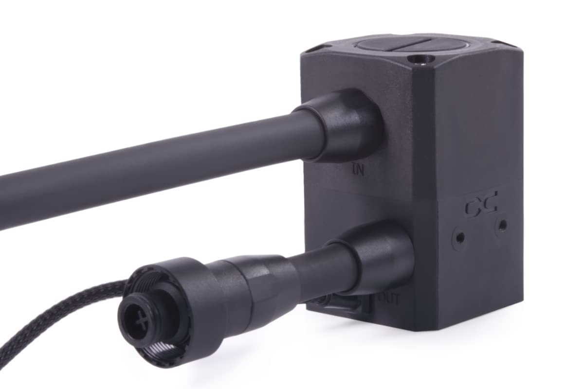 Alphacool Eisstation DC80 - AIO Power Unit Wasserkühlung Befüllhilfe mit 75 l/h Durchfluss und 14 dB Lautstärke für Desktop und Laptop