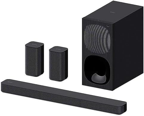 Sony HT-S20R Real 5.1ch Dolby Digital Soundbar for TV with subwoofer and Compact Rear Speakers, 5.1ch Home Theatre System (400W,Bluetooth & USB Connectivity, HDMI & Optical connectivity)
