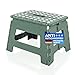 Produktbild SCHWANFELD® Tritthocker Klapphocker faltbar bis 100kg [Anti-RUTSCHNOPPEN] - Premium Hocker Klappbar - Hochwertiger Tritthocker klappbar - Faltbarer Hocker - Klapptritt faltbar - klappbarer Hocker