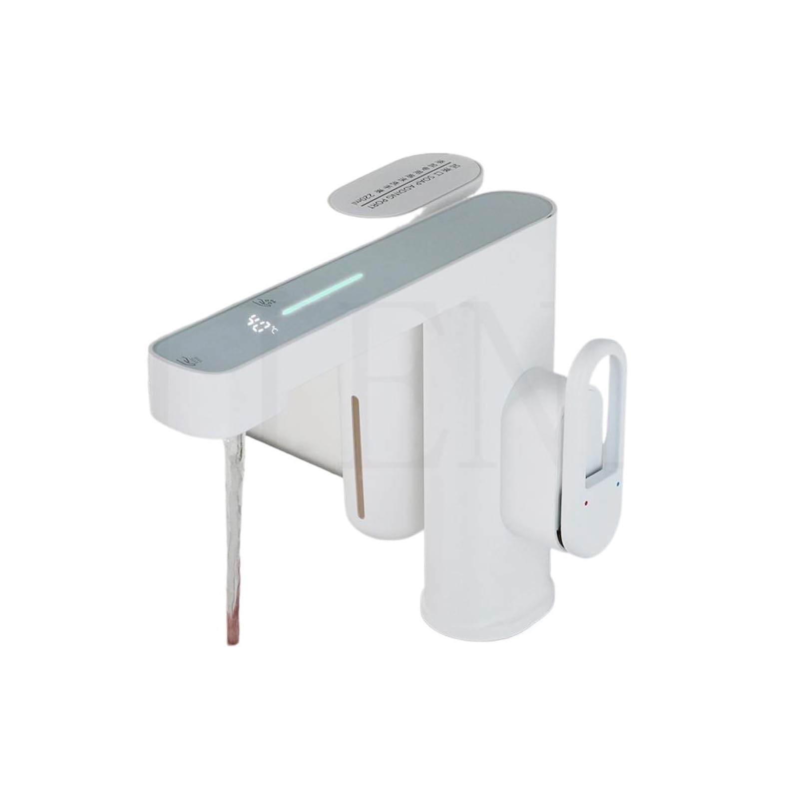 Kitchen Faucet, Bathroom Basin Sensor Faucet with Foam Soap Dispenser Deck Mounted Single Hole Touch Free, Hot Cold Water Outlet Mixer Taps(Faucet 01)