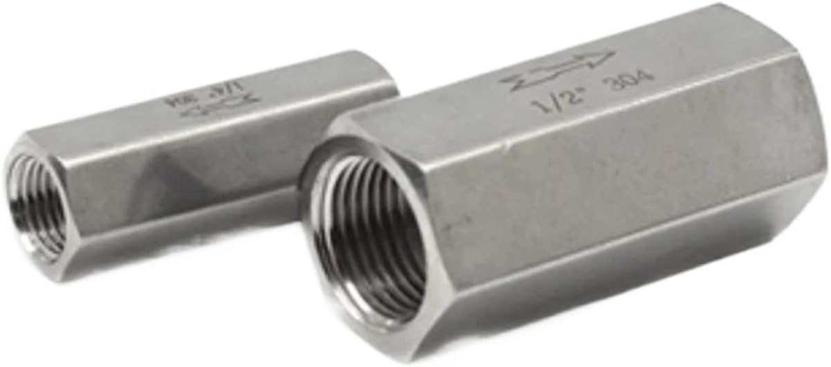 1PCS 304 Stainless Steel 1-way Check Valve 1/8" 1/4" 3/8" 1/2" 3/4"(1/4")