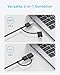 Anker USB 3.0 Switch, Easy One-Click Device Switching for 2 Laptops or Desktops, 3 USB-A Ports, 5Gbps Data Transfer, Compatible with Windows, macOS, Linux