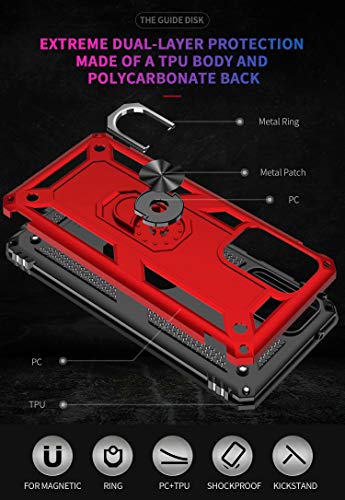 TingYR Cover per Motorola Moto G9 Plus, Supporto