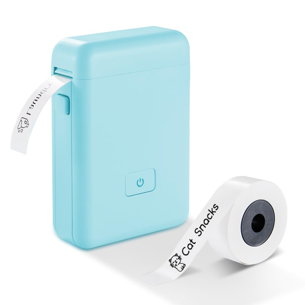 vretti Sticker Maker Mini Impresora de Etiquetas con Varias Plantillas, HP2 Impresora de Etiquetas portátil Bluetooth para Almacenamiento, envío, código de Barras, envío Postal, Oficina, hogar,