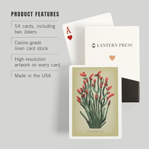 Lantern Press Ocotillo, 52 cartas tamaño póker miniatura 3