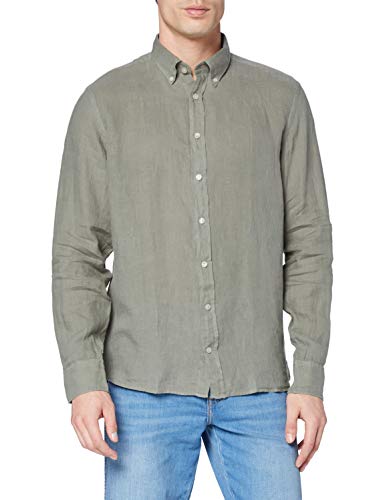 Hackett London Garment Dye Linen BS Camicia