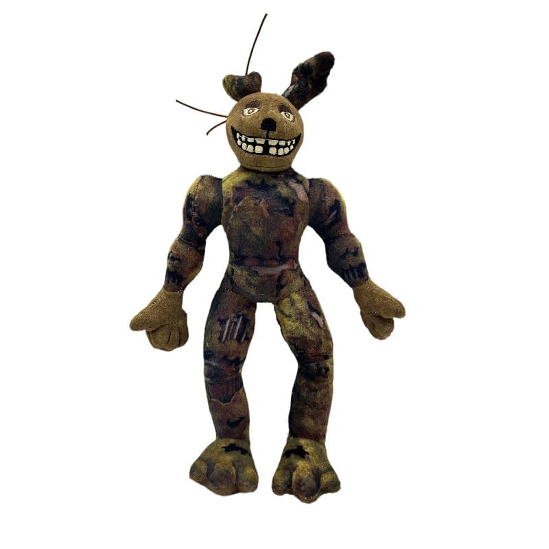Bite By Night Plush Toy, 9.8 inch The Rotten Toon Skin from Bite By Night Plushies, Springtrap Soft Stuffed Figure Doll for Fans, Stuffed Horror Game Figure Toy for Kids and Fans (The Rotten)