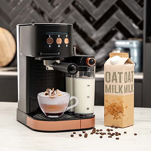 BluMill Espressomaschine mit Siebträger, Kaffeemaschine mit integriertem Milchaufschäumer, Stößel und Messlöffel… – Bild 5