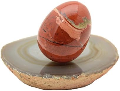Red Jasper Yoni Eggs (Medium (30x40mm), Drilled)