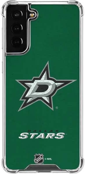 Skinit Clear Phone Case Compatible with Galaxy S22 Plus - Officially Licensed NHL Dallas Stars Distressed Design