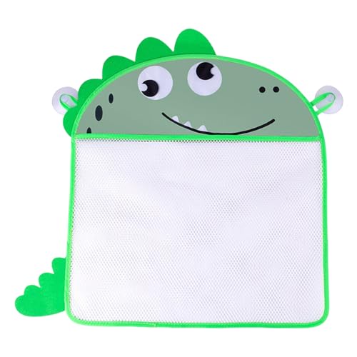 Organizador de juguetes de baño | Cubo de almacenamiento de juguetes de baño de malla, almacenamiento de ducha de dibujos animados, bonito baño con para un acceso rápido