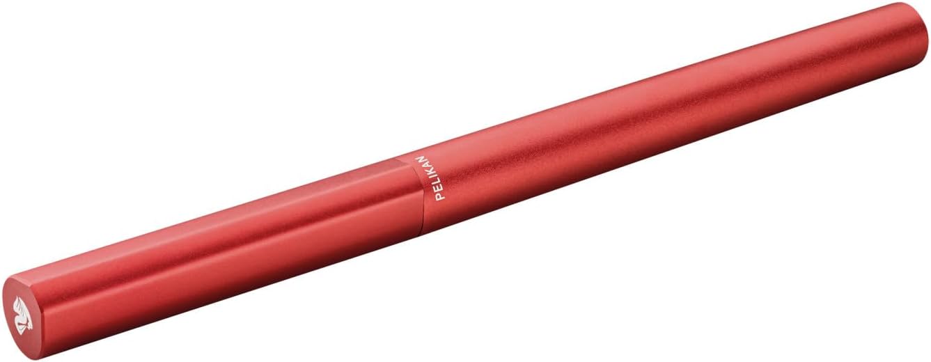 Pelikan Fountain Pen P6 Ineo Elements, Fiery Red, 1 Piece in Metal Case, 823685