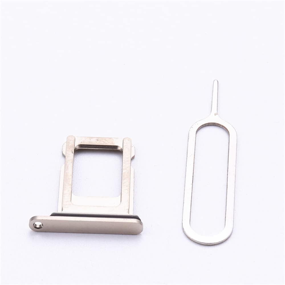 Single SIM Card Tray Compatible with iPhone 12 Pro 6.1 inch / 12 Pro Max 6.7 inch Gold with 2 Removal Eject Tools (Single Version, Gold)