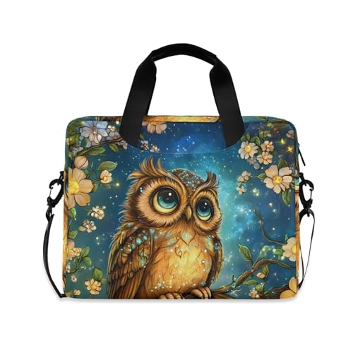 Maletín para laptop ALAZA Owl Cherry 13-15.6 pulg miniatura 1