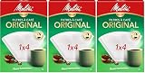 Melitta Filtros Blancos de Café Tamaño 1x4, 40 Filtros (Paquete de 3)