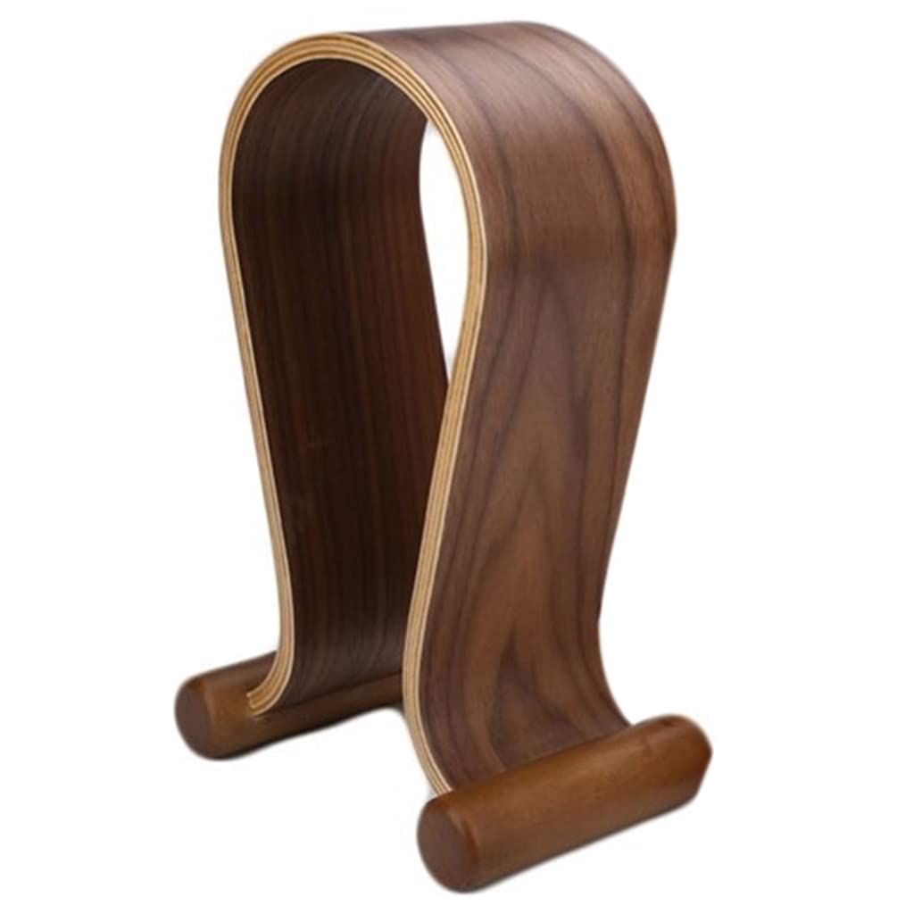 Supporto per cuffie in legno da scrivania, organizer per auricolari, minimalista, colore naturale