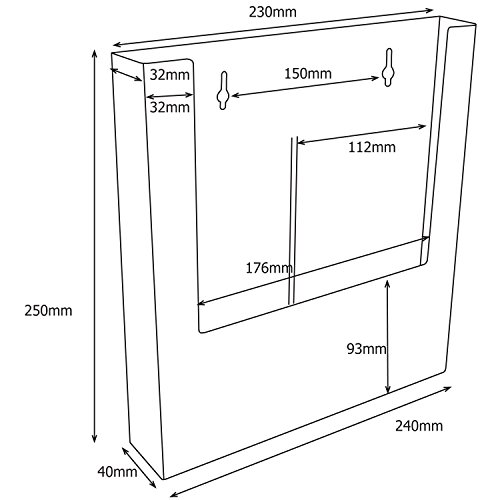 Taymar Espositore da parete, formato A4