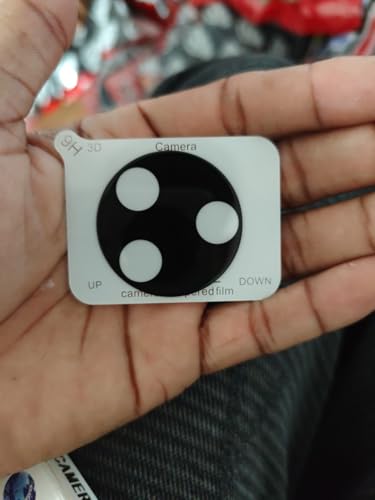 Image of HPTech Camera Lens Protector for Redmi K80 Pro | 9H Tempered Glass | 3D Curved Camera Guard | Ultra HD Clarity | Heavy Thickness Protection | Anti-Scratch | Easy Installation - Black (1 Pack)