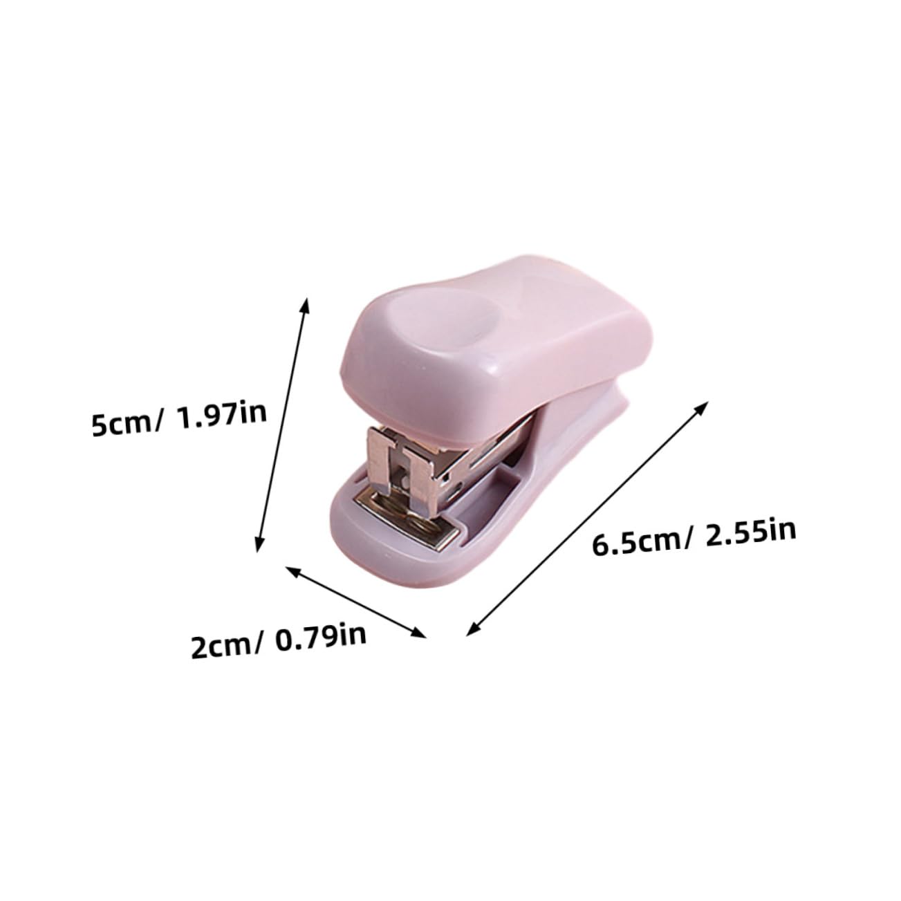 NUOBESTY 5 Ensembles Mini Agrafeuse Papeterie De Bureau Agrafeuse À Main En Plastique Petite Papeterie Esthétique De Bureau Mignonne De 3 pièces * 5