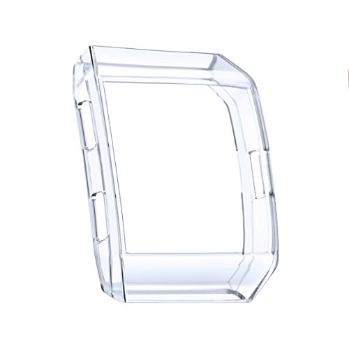bayite Tup Case Compatible Fitbit Ionic, Rugged Protector Cover Protective Frame Shock Resistant Shell, Crystal Clear