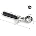 New Star Foodservice 34882 Commercial-Grade Thumb Press Food Disher/Ice Cream Scoop, 18/8 Stainless Steel, 1.25 oz, Size 30, Black