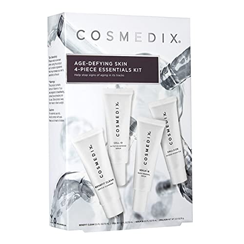 COSMEDIX Age-Defying Starter Kit Facial Skin Care Set - Includes Face Cleanser, Nutritive & Renewal Face Serum & Emulsion Intense Hydrator - Gentle Skincare for Fine Lines, Wrinkles & Dark Spots - Image 2