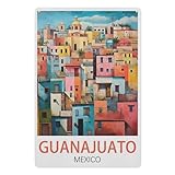 BEAYODKP Peinture par Numero pour Enfants，Guanajuato Mexico，DIY Peinture à l'huile Peindre par Nombre Kits sur Toile à Faire soi-même avec Pinceaux(50x60cm)-AD92