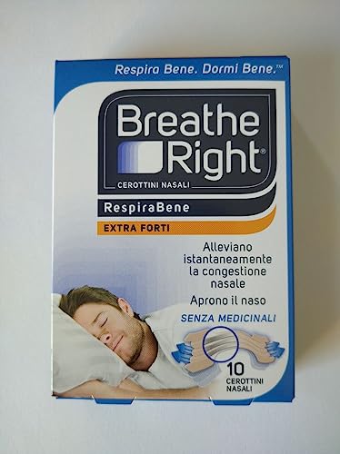 Breathe Right Extra Cerotti Nasali Extra Forte, 10 Pezzi