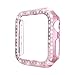5Pack Protector Case Compatible with Apple Watch SE Series 6 5 4 40mm Cover, Double Row Bling Crystal Diamonds Protective Cover PC Plated Bumper Frame Accessories (5 Colors, 40mm)