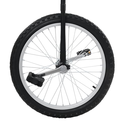 Image of DYNAMI Unicycle with Excellent Steel Frame,Leakproof Tire,Adjustable Height,Curved PU Seat,Mute Bearing,Anti-Slip Designs,for Outdoor Sports Fitness Exercise