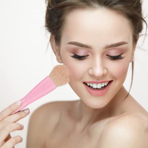 Multi-Tasker 4-In-1 Makeup Brush, Detachable Travel Makeup Brush All In One Makeup Sponge Blending Brush Portable Makeup Brush For Foundation Concealer And Travel Friendly (Pink) #TOP4
