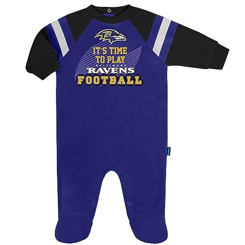 Image of Gerber NFL Unisex Baby Nfl Team Footed Sleep and Play