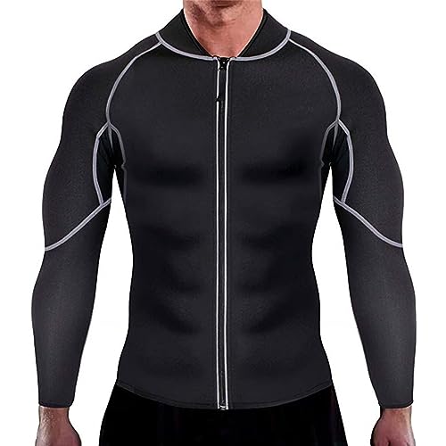 Chaqueta de buceo para hombre de manga larga – Elástica y transpirable para calor y sudor miniatura 4