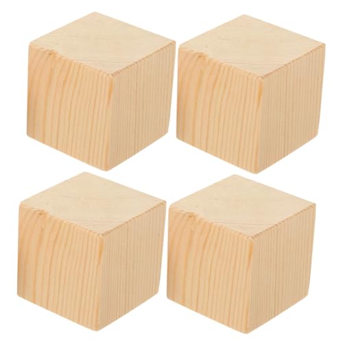 COHEALI 4Pcs Furniture Risers Height Bed and Couch Riser Blocks Easy Install Wooden Pads for Bed Legs Table Chair Elevators Prevent Sliding and Noise Stable Support