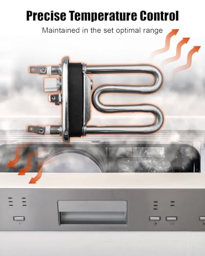 Image of TIKSCIENCE AEG72950001 Dishwasher Heater Assembly Fit for LG Dishwasher Replace 2657686 PS7788065, Dishwasher Heating Element