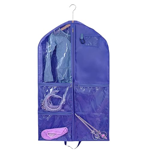 Kids Dance Outfit Storage Container Garment Bag With Multiple Pockets Multipurpose Dancewear Case