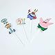 Cupcake Toppers,Zahnstocher Flaggen 9 Stück Sponge Baby Cupcake Topper Dekorationen für Kinder Geburtstag Hochzeiten Duschen Hochzeit Party Supplies Dekor Gefälligkeiten