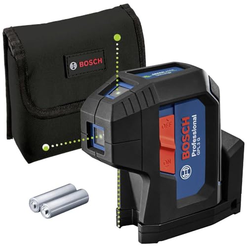 Bosch Professional láser de 3 puntos GPL 3 G (láser verde, alcance: hasta 30 m, estuche)