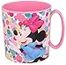 Tasse en plastique 350 ml pour micro-ondes avec poignée enfants petit-déjeuner BPA-free (Minnie Mouse)