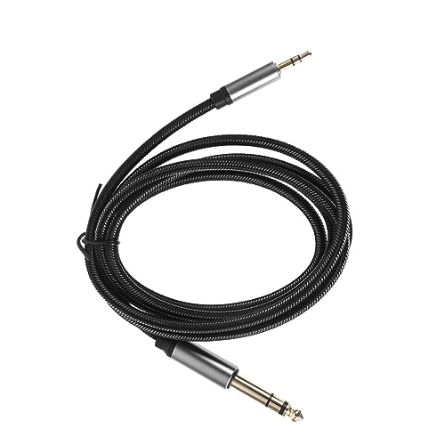 Toddmomy Cable De Audio Auricular Cable Auxiliar Cable Amplificador Altavoz Cable De Extensión De Audio Cable De Guitarra Cables De Audio Para Parlantes Negro Enchufe Chapado En Oro