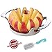 SAVORLIVING 4.72 inches Apple Slicer,12-Blade Extra Large Apple Corer, Heavy Duty Stainless Steel Apple Cutter and Divider with Updated Safe Blade System