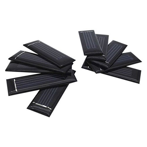 SODIAL 10 Pz Mini Pannello Solare Nuovo 0.5 V