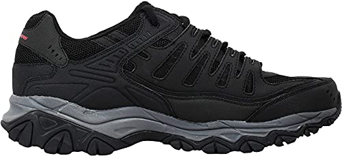 Image of Skechers Men's Afterburn M. Fit Fashion Sneakers - Leather Upper, Memory Foam Insole, Rubber Outsole