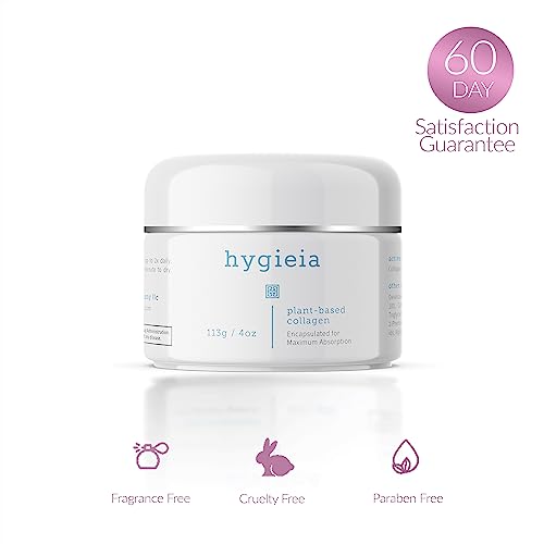 Hygieia Encapsulated Collagen Cream – Liposomal Cream For Face, Neck & Body – Vegan Friendly Plant Based Collagen – Fast & Deep Cellular Absorption – Day & Night Cream For Firming & Toning Skin, 4Oz #TOP4