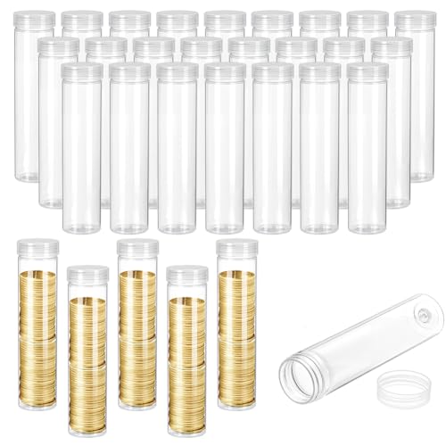 AHANDMAKER �R�C�����[�`���[�u ���a33mm 50�� ���h���R�C���P�[�X �����v���X�`�b�N ���Ȏ��[�`���[�u �X�N�����[�I���L���b�v�t�� ���W�p�i �f�B�X�v���C�P�[�X �p�[�e�B�[����