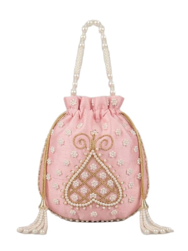 Moti Work potliPotali Bag for Wedding Party & Festive Use | Bridal Return Gift Potli Handbag-D_88 - Review, Price and Buying Guide