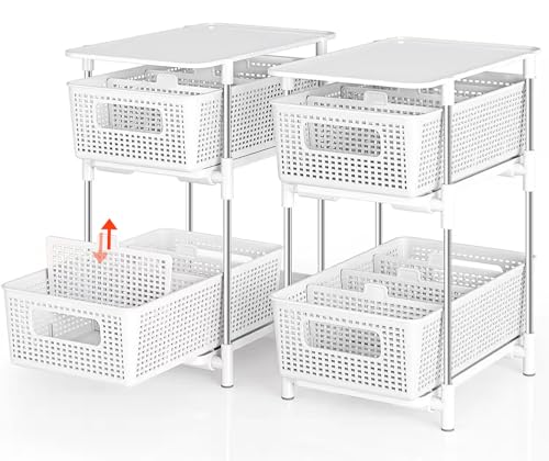 シンク下オーガナイザー シンク下収納 スライドラック 引き出し式...